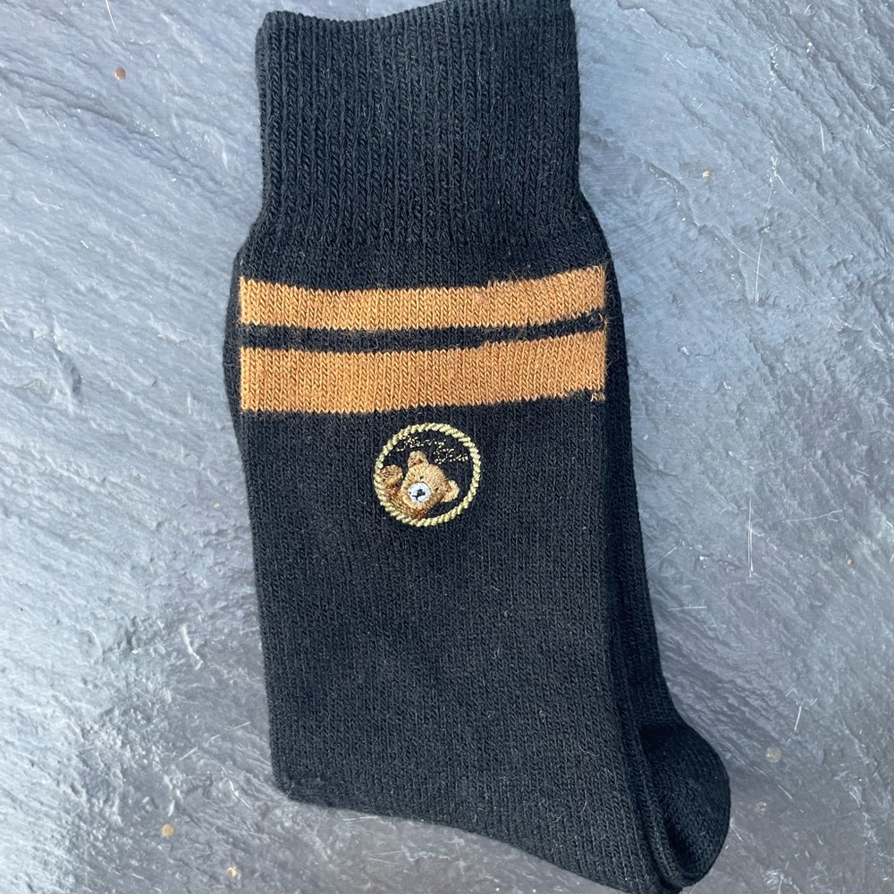 Cute black bear socks